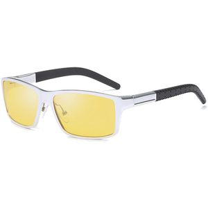 Dearmiliu Nachtzicht Bril Aluminium Magnesium Mannen Zonnebril Gepolariseerde Vierkante Spiegel Mannelijke Eyewear Accessoires Voor Mannen