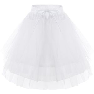 Kids Meisjes Leuke Hoopless 3 Lagen Netting Pluizige Petticoat Onderrok Crinoline Slip Voor Bloem Meisjes Trouwjurk Kostuum