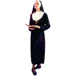 Vrouwen Dames Predikant Nun Zus Cosplay Kostuum Drama Missionaris Kostuums Volwassen Jurk Party Purim Halloween Kerst