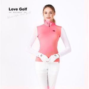 Itya Winkel Liefde Golf LG17008Pink Dames Golf Sport En Vrije Tijd T-shirt Ademend Sneldrogende Golf T-shirt