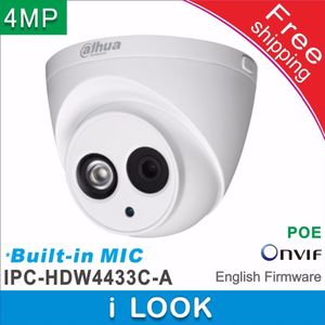 Dahua Ingebouwde MIC HD 4MP netwerk IP Camera IPC-HDW4433C-A vervangen IPC-HDW1431S cctv Dome Camera Ondersteuning POE