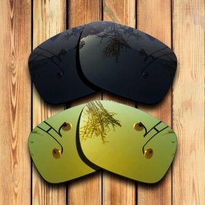 100% Precies Gesneden Gepolariseerde Vervanging Lenzen Voor Sliver Zonnebril Geel Mirrored Coating Kleur Keuzes