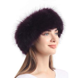Faux Fur Hoofdband met Elastische voor vrouwen Winter Russische Stijl Earwarmer Oorbeschermer