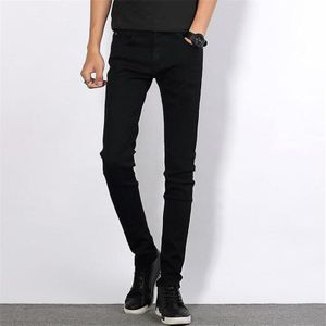 Man jeans lente herfst Leisure Slim Wilde Mode mannen zwarte jeans Voeten Straight cowboy broek