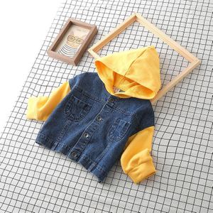 Baby Herfst Denim Jassen 1-4year Zuigelingen Kleding Katoen Hoodies Jassen Voor Jongens En Meisjes Kleine Kinderen Jassen