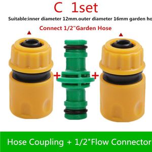 Plastic 2-Way Hose Koppeling Waterslang Reparatie Gezamenlijke Extension Tuin Watering Gereedschap Auto Wassen Fittings