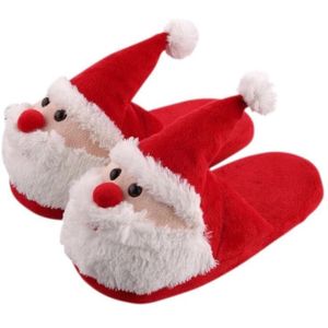 Kids Kerstman Thuis Katoen Vrouwen Indoor Warm Kinderen Kerst Slippers Kids Baby Antislip Meisje Vrouwelijke Pluche Schoen
