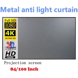 Projector Screen Lejiada 16:9 3d Hd Projector Gordijn Anti-Licht Scherm Thuis Outdoor Office