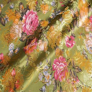 Jacquard Polyester Stof Brokaat Chinese Traditionele Betekenis Stof Voor Maken Mooie Portemonnee