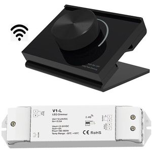 2.4G RK1 Bureau Rotary Panel Rf Afstandsbediening Led Dimmer Helderheid Voor Enkele Strook String Dim Met Draadloze ontvanger
