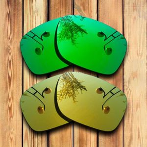 100% Precies Gesneden Gepolariseerde Vervanging Lenzen Voor Sliver Zonnebril Geel Mirrored Coating Kleur Keuzes