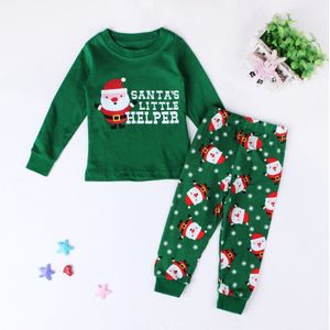 Herfst Print Santa Kleding Voor Meisjes Vrijetijdskleding Halloween Kinderen Suits Leuke Kostuum Voor Jongen 1-6 Jaar Kid Set