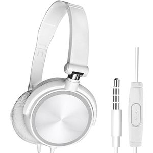 Wired Opvouwbare Deep Bass On-ear Oortelefoon w/Microfoon 3.5mm Interface Hoofdtelefoon voor Mobiele Telefoons Laptop Tablet Mp4 mp3 Headset