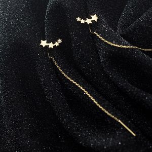 La Monada Bungelende Opknoping Oorbellen Voor Vrouwen Zilver 925 Echte Vrouw Pentagram Koreaanse Oorbellen Minimalistische Vrouwelijke Sieraden