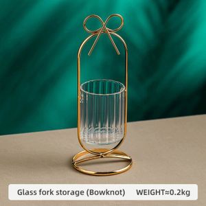 Osborn Licht Luxe Eenvoud Glas Bestek Gebruiksvoorwerp Houder Fruit Vork Lepel Opslag