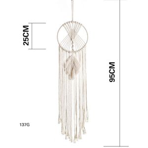 Bohemian Hand Geweven Elegante Mooie Opknoping Hoops Muur Decor Voor Thuis Woonkamer Macrame Tapijt Muur Opknoping Decor # C