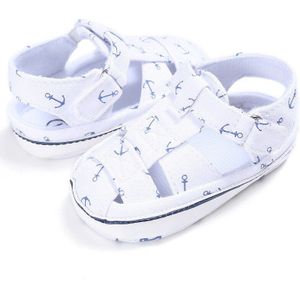 Pasgeboren Baby Baby Meisjes Jongens Zomer Casual Sandaal Schoenen Katoen Print Cool Zachte Baby Schoenen 0-18M