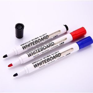 Deli 10 Stuk/partij School & Kantoorbenodigdheden Rood Blauw Zwart Groen Uitwisbare Whiteboard Marker Pen Briefpapier