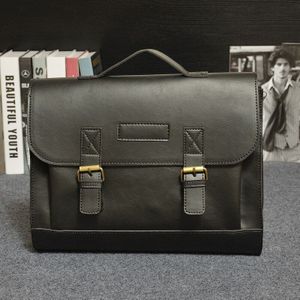 Youda Originele Mannen Business Aktetas Klassieke Vintage Handtas Grote Capaciteit Aktetas Retro Toevallige Schoudertassen