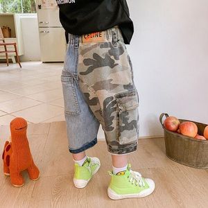 Jongens Cowboy Capri, zomer Koreaanse Kinderen Baby Broek Westerse Stijl Kinderen Dunne Capri Broek-Muziek Van De Tij