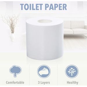 6/10 Roll Wit Papier Handdoeken Rolls Wc Roll 3 Lagen Tissue Roll Keuken Wc Papier, hoeveelheid Hollow Vervanging Papierrol