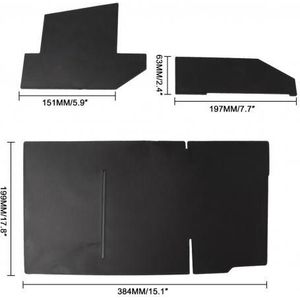 3 Stks/set Praktische Zwarte Abs Handschoenenkastje Insert Plank Organisator Voor Toyota Tacoma 16-20 Auto Voertuig Interieur Vervanging onderdelen
