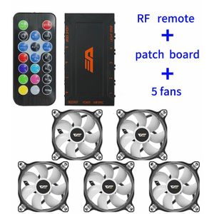 Aigo Darkflash CF8 Pro Computer Pc Fan Rgb Clear Frame 120 Mm Fans Rustig + Remote Computer Cooling Koeler Aura sync Cpu Koeler Fan