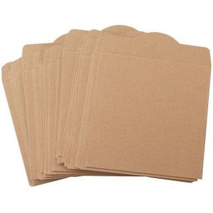 Normaal Bruin Kraftpapier Cd Sleeve Bag-50 Pcs