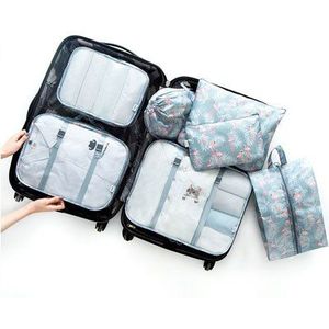 7 stks/set Multi Kleuren Lady Travel Totes Bag Functionele Business Kleding Schoenen Verpakking Cubes Weekend Bagage Organizer