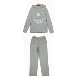 Qianxiu Herenkleding Actieve Pijama hombre Lounge Wear Hoodeed Pyjama Sets 1613