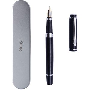 Guoyi A293 Luxe Inkt Vulpen 0.5Mm Metalen High-End Business Kantoor En Corporate Logo Maatwerk Handtekening pen