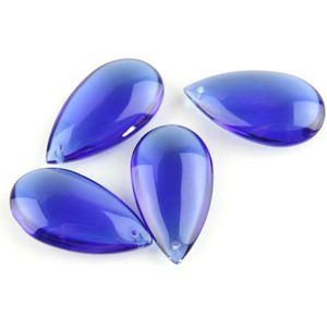38 Mm/50 Mm Sapphire Water Prisma Voor Verlichting Kristallen Kroonluchter Suncatcher Ornament Verlichting Lamp Opknoping Decoratie