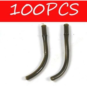 10/50/100 Stuks Karpervissen Aligner Hair Rig Aligner Anti Tangle Haak Mouw Chod Lijn Aligner Schacht Adapter Haken zachte Buis Tool