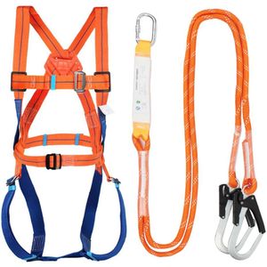 Full Body Universele Hardheid Veiligheidsgordel Full Body Dubbele Haak Met Demping Tas Voor Rescue En hooggelegen Exterieur muur