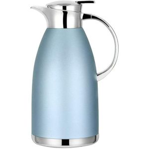 Afbc 61Oz Koffie Karaf Luchtaven Geïsoleerde Koffie Thermos Urn Roestvrij Staal Vacuüm Thermische Pot Fles Voor Koffie, Blauw