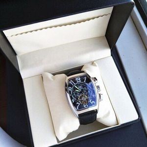 Mannen Tourbillon Automatische Mechanische Horloges Waterdicht Vierkante Wijzerplaat Business Man Horloge Relogio Automatico Masculino