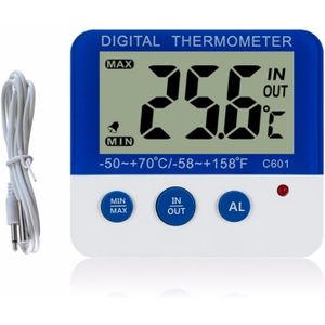 Digitale Koelkast Thermometer Met Alarm En Max Min Temperatuur Te Lezen Lcd-scherm Digitale Koelkast Vriezer Thermometer
