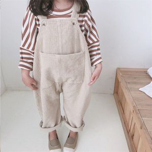 Baby Broek Casual Corduroy Kids Jumpsuit Wol Warme Peuter Kinderen Jarretel Broek Overalls Jongen Meisje Broek Broek Broek Jongen