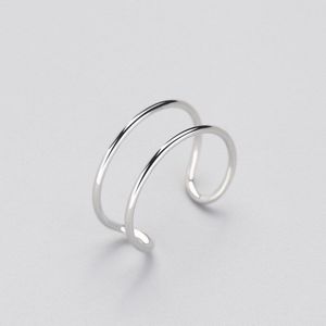 Inzatt Stijl Minimalistische Ring Bridal Sets Line Real 925 Sterling Zilver Voor Vrouwen Verjaardagsfeestje Trendy Fine Jewelry