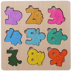 Kleurrijke Baby 3D Puzzel Houten Speelgoed Kids Cartoon Dieren Geheugen Puzzels Kinderen Educatief Speelgoed Brain Game