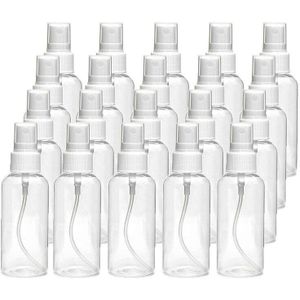 20 Pcs 30 Ml(1Oz) Clear Plastic Mist Spray Fles, Transparant Reizen Fles, draagbare Hervulbare Spuitbus Fles Voor Reizen,