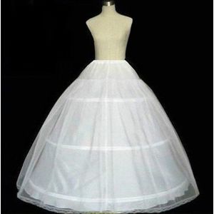 Wit Baljurk Petticoat Voor Trouwjurk Pluizige 3 Hoepel Rok Onderrok Vrouw Crinoline Pettycoat