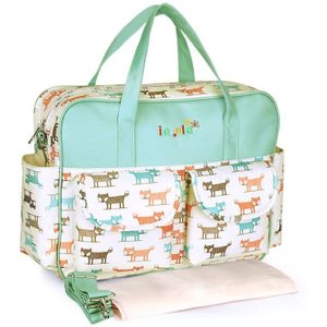 Print Luiertas voor Mam Waterdichte Grote Capaciteit Babyverzorging Zakken voor Wandelwagen Multifunctionele Mama Tas 8 Kleuren