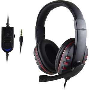 Stereo Gaming Headset Voor Xbox een PS4 PC 3.5mm Wired Over-Head Gamer Hoofdtelefoon Met Microfoon Volumeregeling game Oortelefoon