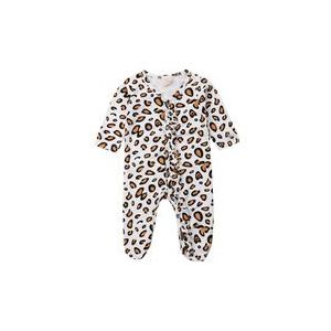 Pasgeboren Baby Baby Meisjes Kleding Lange Mouw Footies Luipaard Ruches Jumpsuit Speelpakje Baby Meisjes Kostuums