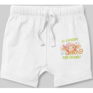 Angemiel Baby Piraat Aap Baby Boy Shorts Wit