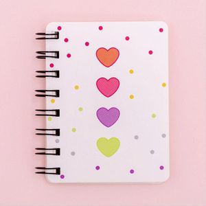 12 Stks/partij Eenvoudige Bloem Rollover Spoel Cartoon Kinderen Schrijven Notebook Planner Agenda School Office Stationair