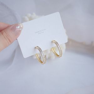 Koreaanse Micro Zirkoon Temperament Strik Earring Voor Vrouwen Dainty 14K Real Gold Elegante Stud Oorbel Accessoires Sieraden