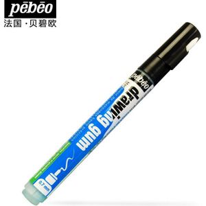 Magic Marker Pen! Pebeo Witte Vloeibare Pen Voor Waardoor Blank Schilderij Tekening Leeg Gel Tekening Gum 1 Stuk Met Vervangen Pen Hoofd