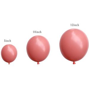 10Pcs Retro Dusty Roze Ballonnen 5/10/12 Inch Matte Ballon Blush Latex Ballonnen Bruiloft Baby Shower Verjaardagsfeestje decoratie